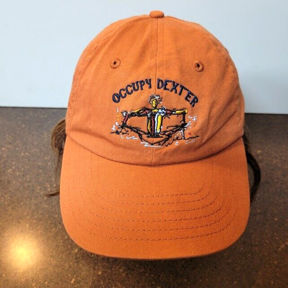 Occupy Dexter Orange Hat Cap Strap Back